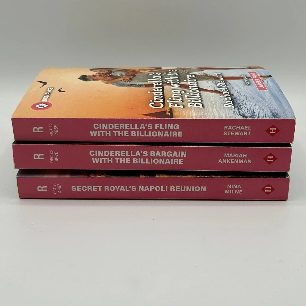 LOT 3 Harlequin Romance Fiction Larger Print‎ Novels Paperback Contemporary